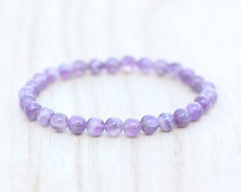 AMETHYST BRACELET. Anxiety Relief. Meditation bracelet. Psychic Attack. Third Eye Bracelet. Calming Bracelet. Purple Quartz Bracelet.