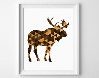 Woodland Wall Decor moose wall art | etsy Woodland Wall Decor moose wall art | etsy