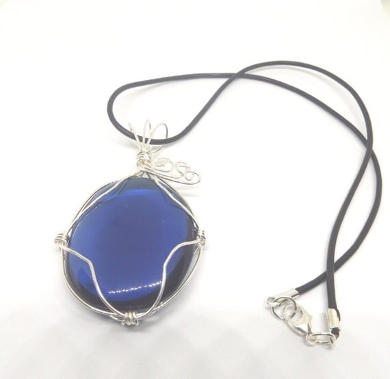 obsidian jewelry blue