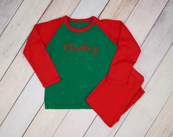 Personalized Childrens Christmas Pajamas - Christmas Pajamas - Baby Christmas Pajamas - Matching Kids Christmas Pajama - Girls Boys Pajama