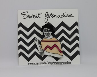 Twin Peaks "AUDREY HORNE" Shrink Plastic Brooch