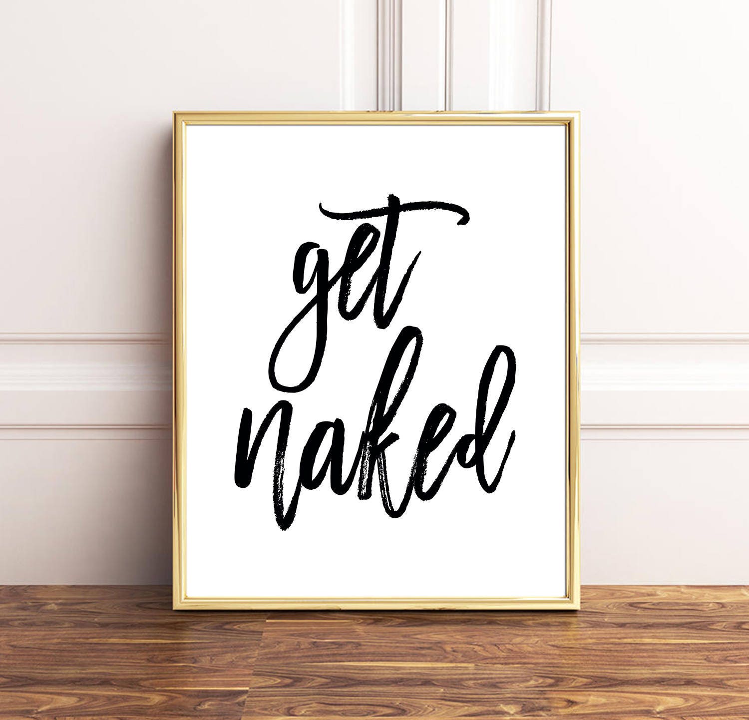 Get Naked Print Get Naked Get Naked Sign Bathroom Sign 5481