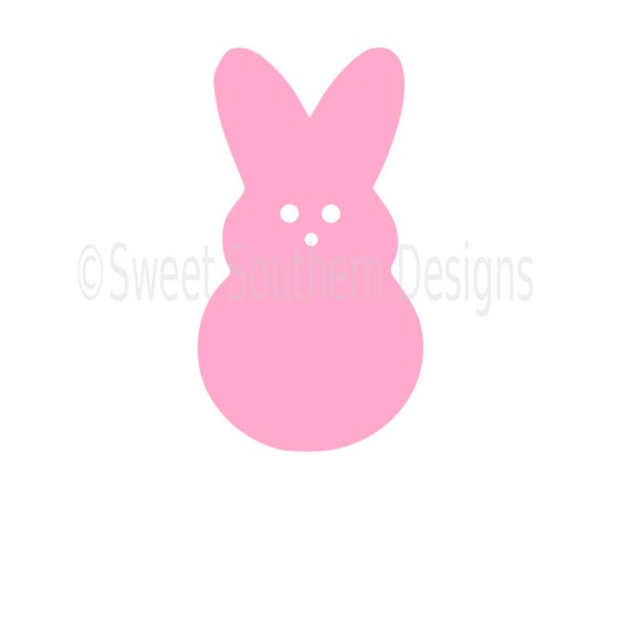 Download Peep Easter bunny SVG instant download design for cricut or