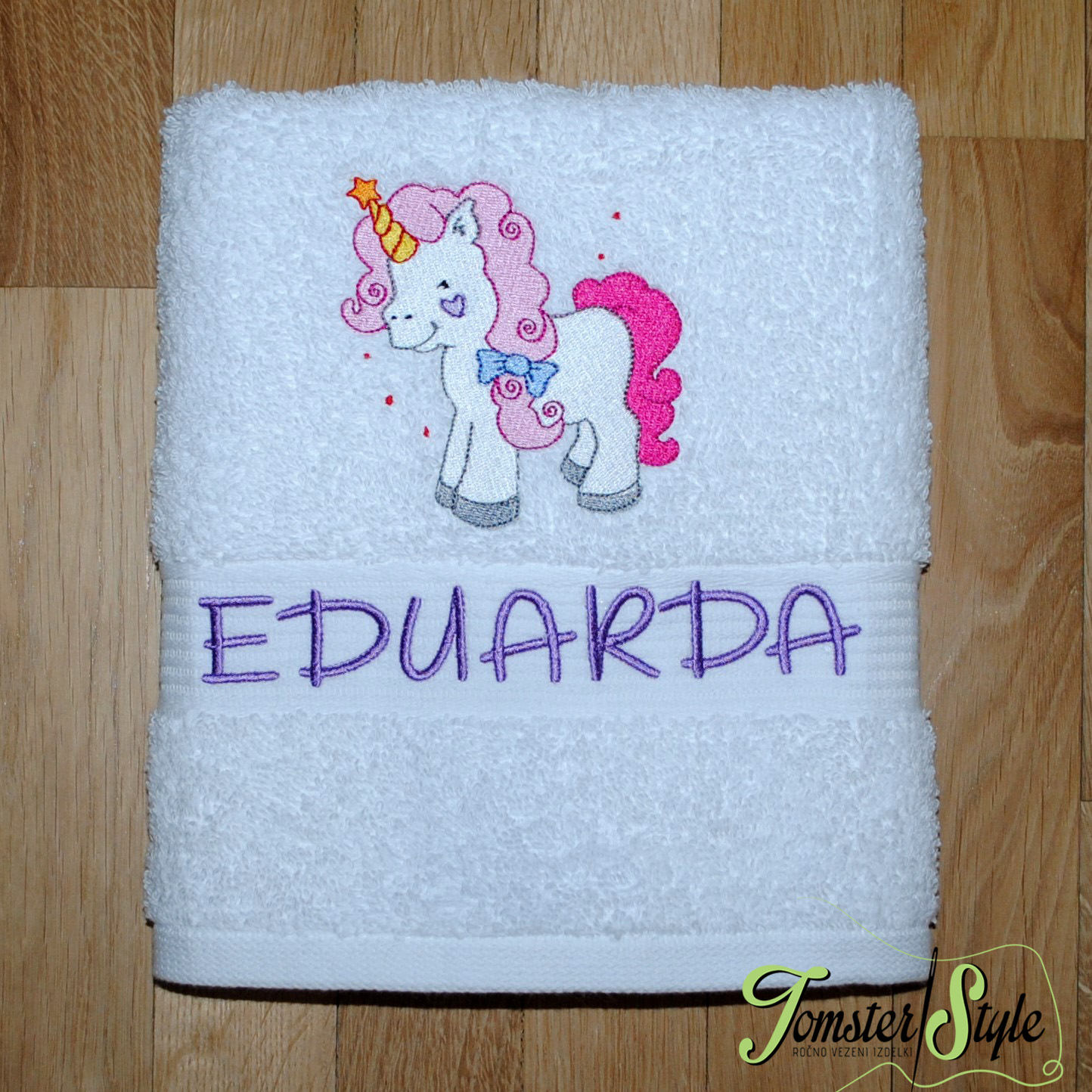 Personalized Bath Towel UNICORNS Embroidered towel Bath