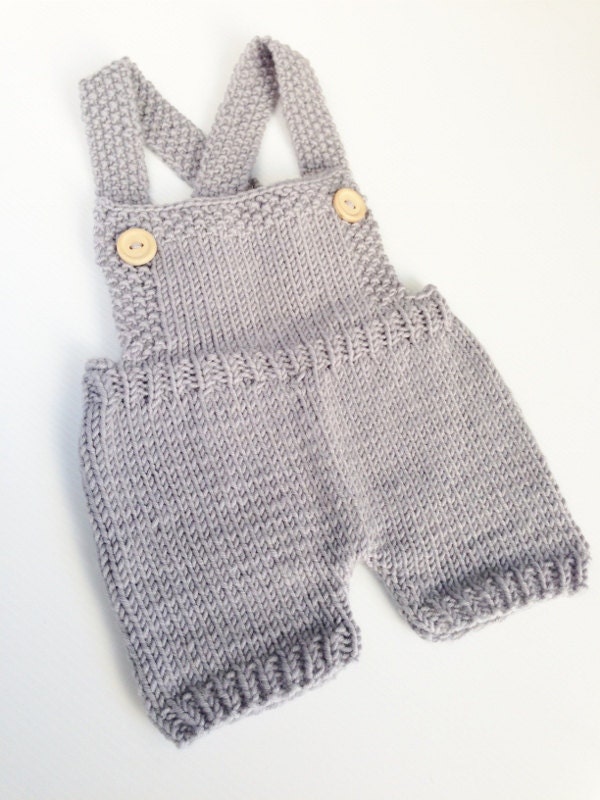 wool baby romper bib overalls silver merino by roseanddotco