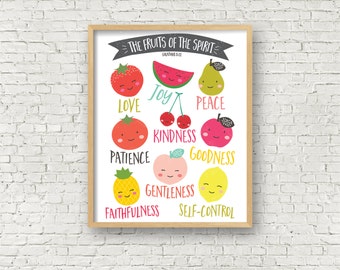 Fruit Of The Spirit Wall Art fruit of the spirit | etsy Fruit Of The Spirit Wall Art fruit of the spirit | etsy