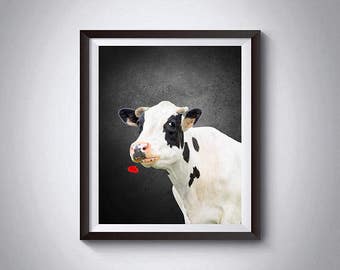 Cow Wall Art cow wall decor | etsy Cow Wall Art cow wall decor | etsy