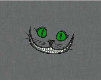 Cheshire Cat - Machine embroidery design - 2 sizes for instant download