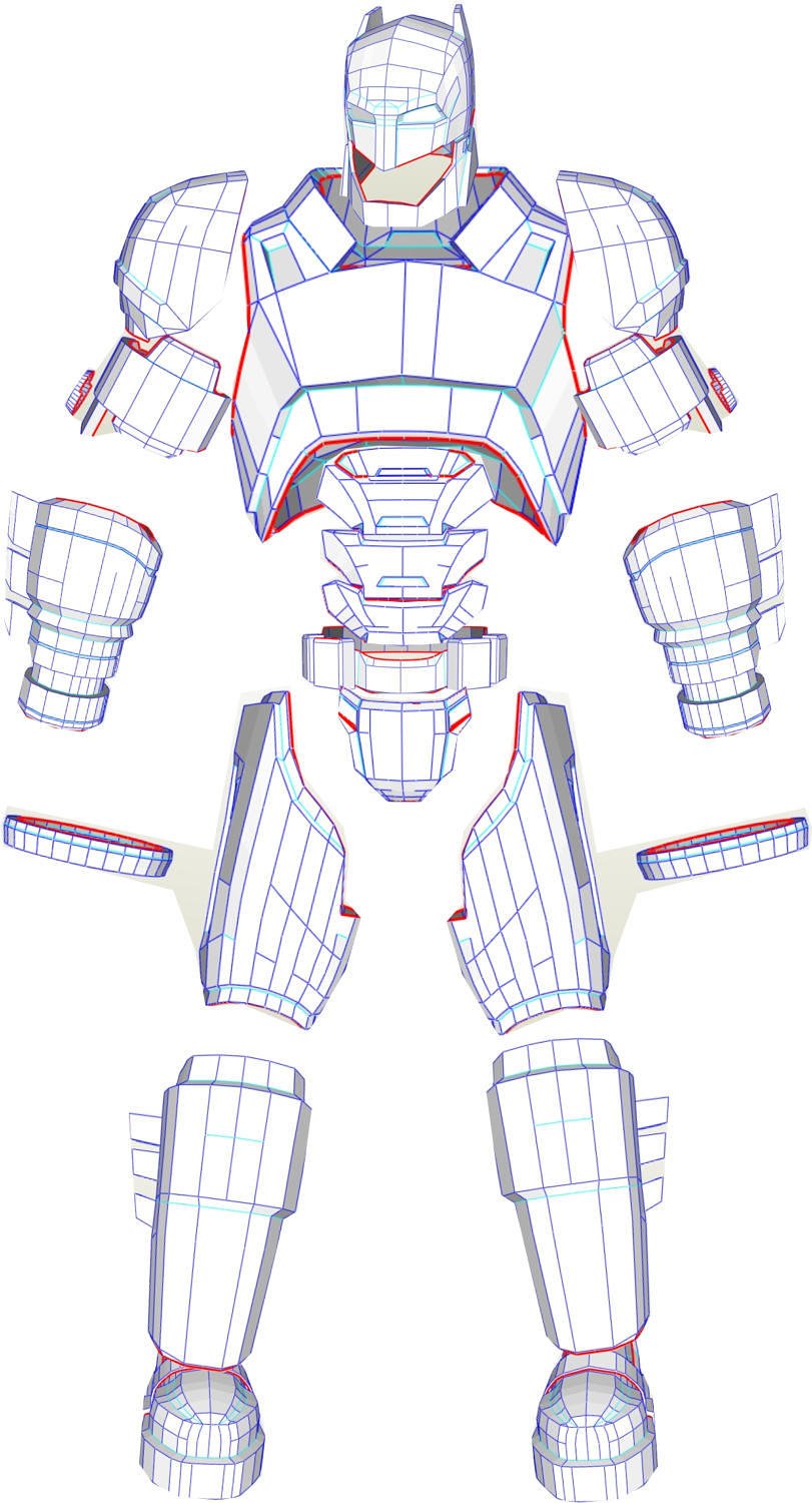 EVA Foam Batman wearable mech armor suit PDF PDO templates