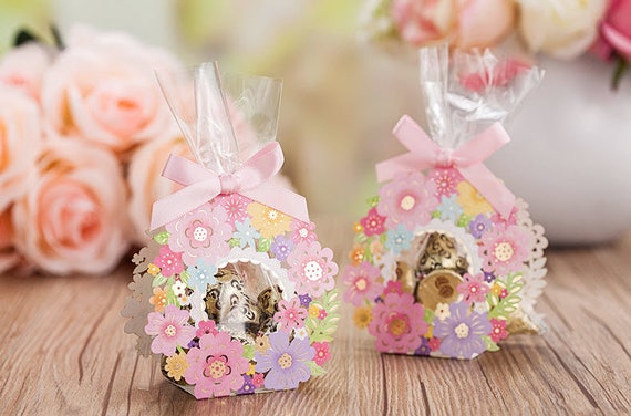 50 Pink Flower Wreath Wedding Favor Boxes DIY Favors For Guests Transparent Gift Spring Window From 50 Pink Flower Wreath Wedding Favor Boxes DIY Favors For Guests Transparent Gift Spring Window From