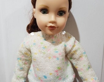 Rainbow Fleck Jumper - Journey Girl Doll