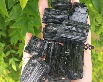 Rough Raw Black Tourmaline - XS, Small, Medium, or Large