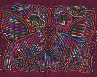 Kuna Mola Print - Mola Print Birds - Original Mola