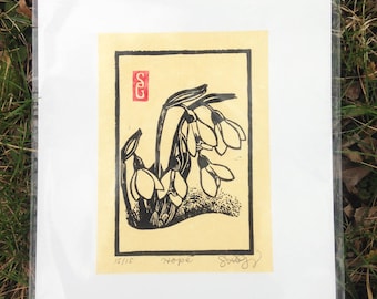 Hope Linoleum Block Print