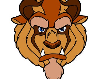 Beauty and the beast SVG The Beast svg Disney Silhouette Couple Disney Princess instant download Silhouette file Cricut