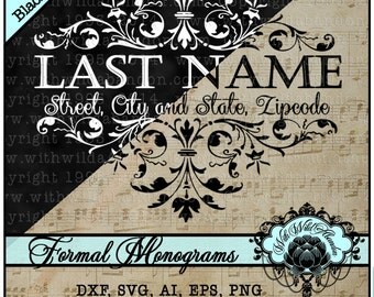 Split Monogram svg , Wedding Logo svg, chalkboard monogram svg, Wedding Monograms, Cameo Silhouette, Design Elements, DIY Invitations,