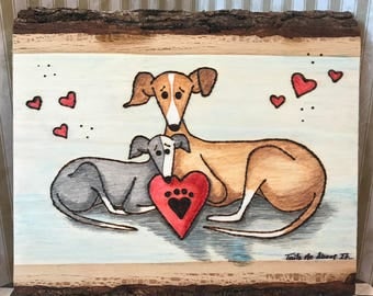 Pure Love - Original Wood Burning Art by Tails Me About It