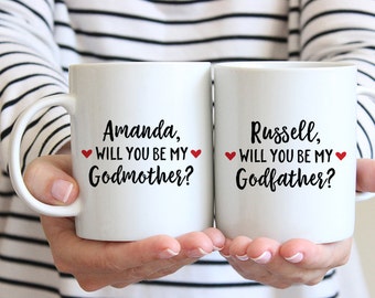 Will You Be My Godparents Gift Godparents Proposal Godparent Gift Ideas Gifts for Godparents Asking Godparents Mugs Godmother Coffee Mug