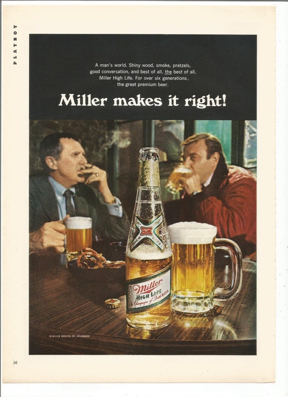 1970 Advertisement Miller High Life Beer 70s Drinking Buddies