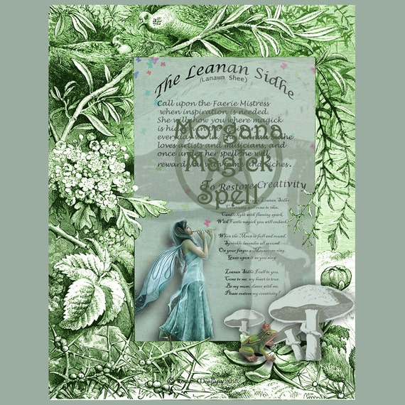 The LEANAN SIDHE FAERIE Digital Download Inspiration Spell
