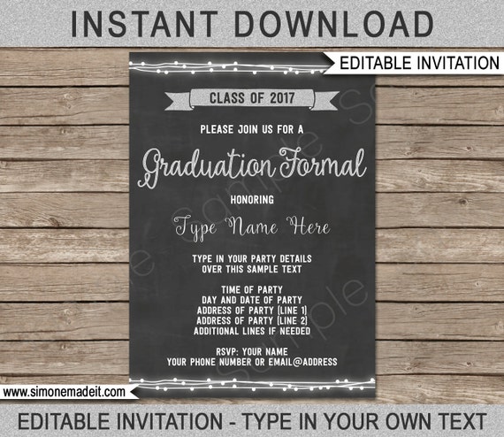 Free Graduation Invitations 2017 9