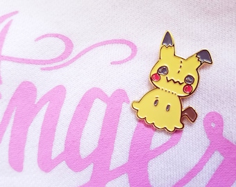 Mimikyu Pokemon Fan Art Brooch - Soft Enamel Pin