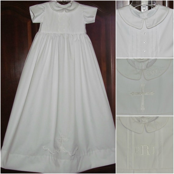 Christening Gown Boys Baptism Gown Unisex Gown Baby Blessing