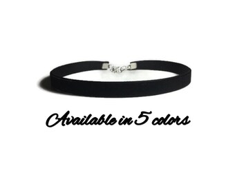 Choker, Black Velvet Choker Necklace, Velvet Choker, Punk Necklace, Boho Necklace, Rocker Necklace, Black Velvet Choker, Gothic Choker