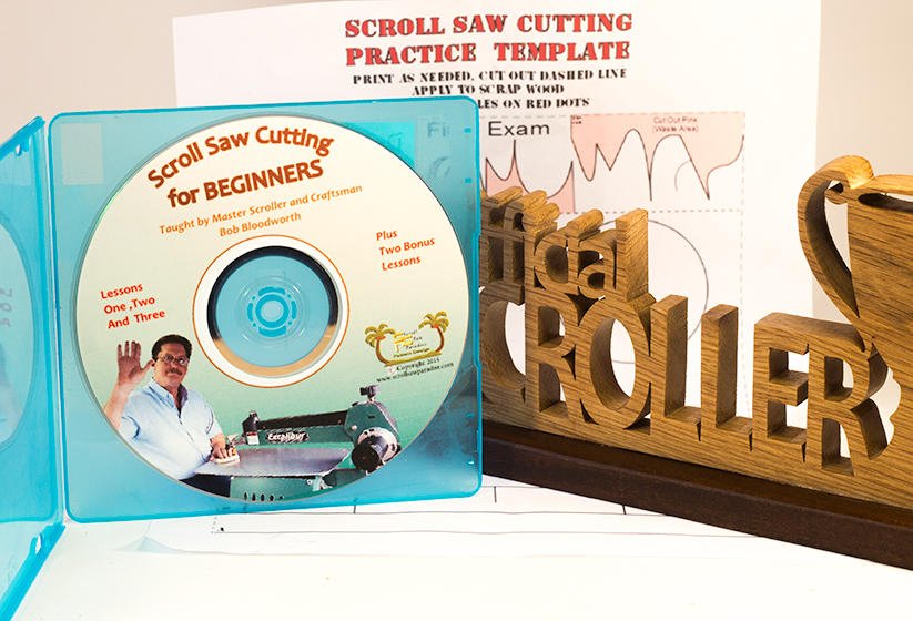 Scroll Saw Cutting For Beginners Three Lesson DVD plus Two