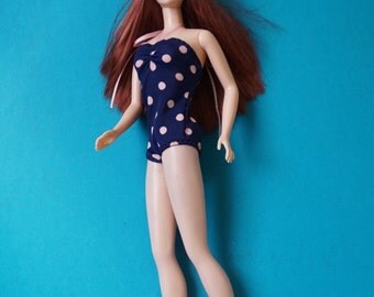 Barbie clothes cute 50ties swimsuit with polkadots