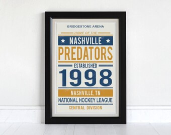 Nashville Predators - Screen Printed Poster