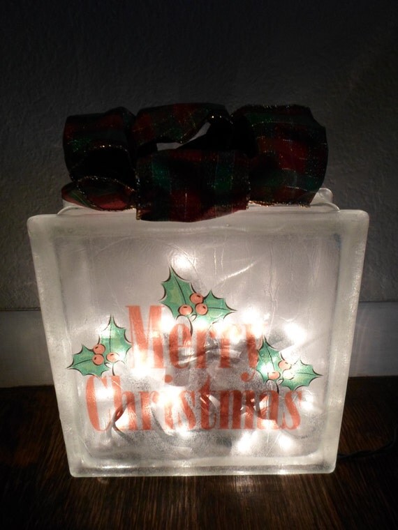 items similar to merry christmas decoration lighted glass items similar to merry christmas decoration lighted glass