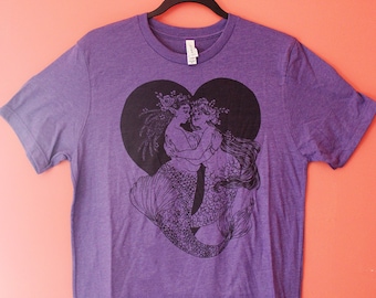 all mermaids are queer // unisex lavender t-shirt