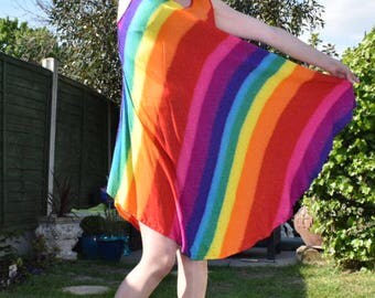 Calling ALL Rainbow Queens, Festival Tent Dress, Size fits 8-14