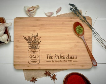 Cutting Board Personalized, Wedding Gifts For Bride, Christmas Gifts for Friends, Cutting Board Handmade, House Warming Gift, Gifts Under 20