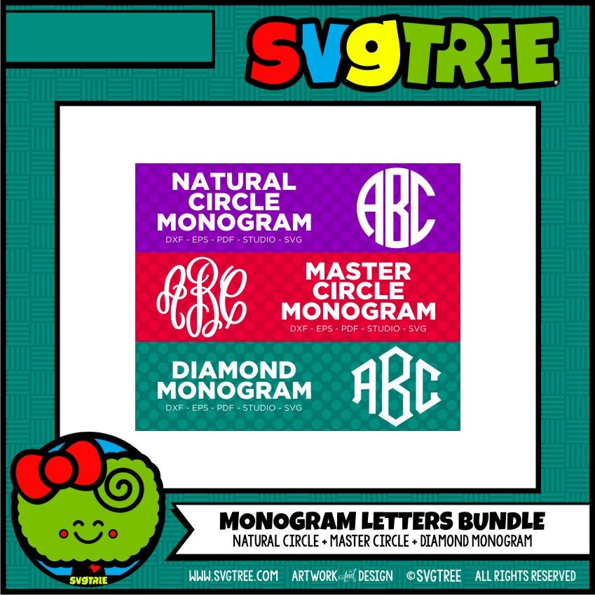 Download Master Circle SVG Circle Monogram SVG Diamond Monogram SVG