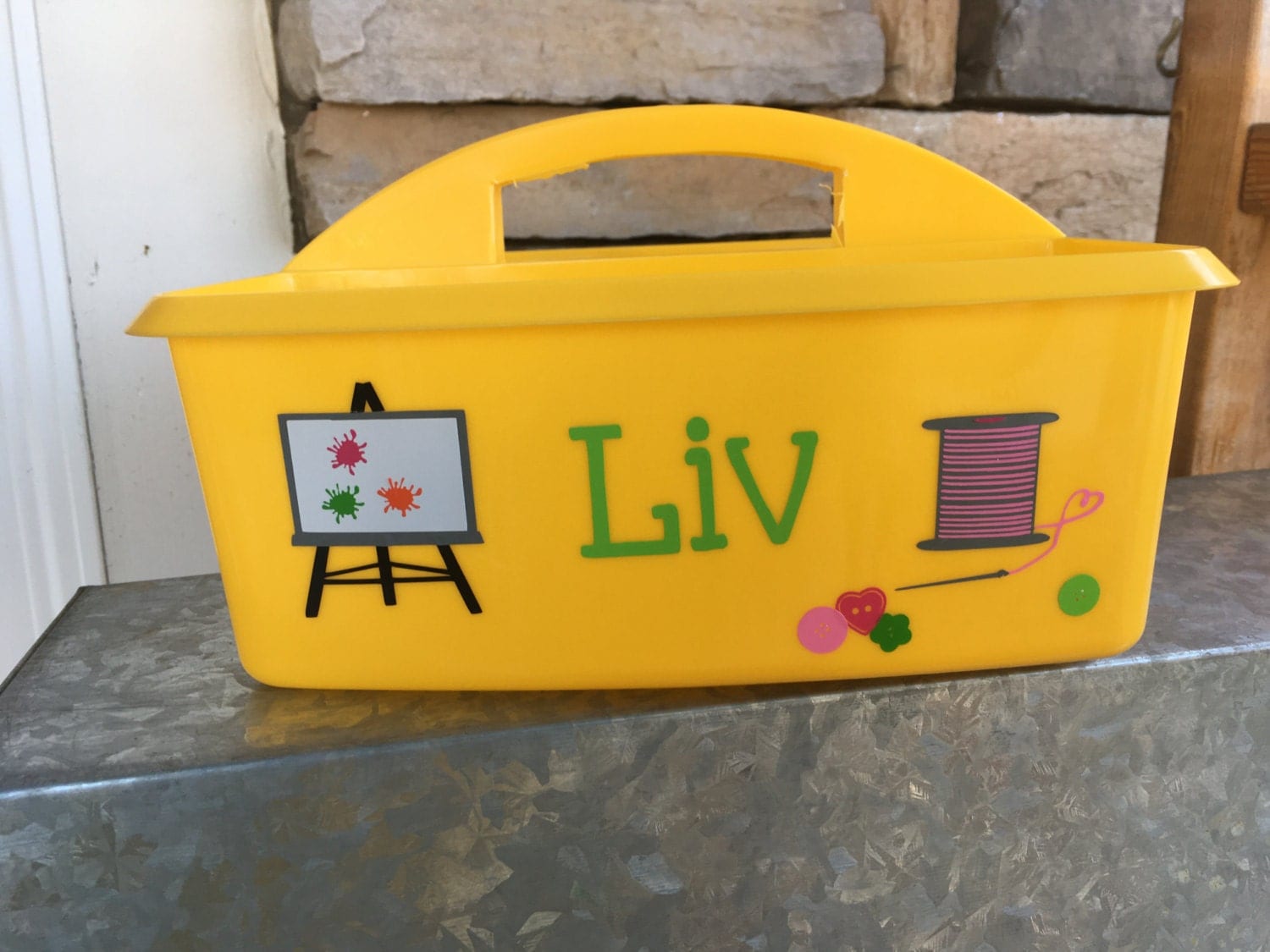 Personalized Craft Caddy Arts and Crafts Caddy