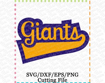EXCLUSIVE Giants svg, sports svg, team svg, giants cutting file, giants cut file, LIMITED Commercial Use