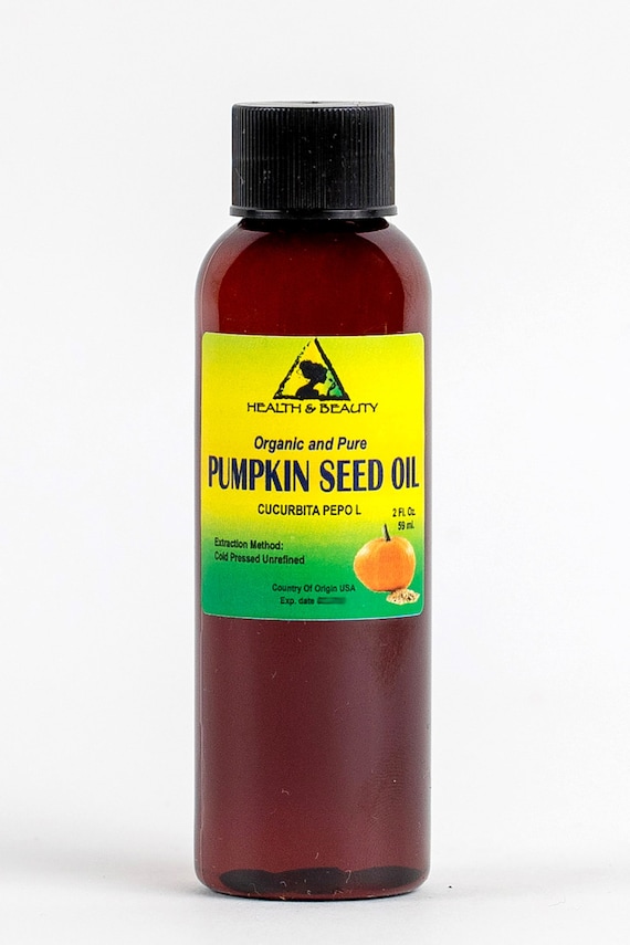 2 Oz Pumpkin Seed Oil Unrefined Organic Carrier Cold Pressed 