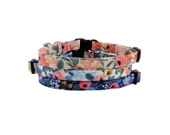 Floral Kitty - Spring/Summer Safety Breakaway Cat or Kitten Collars - Choose from 3 Colors!