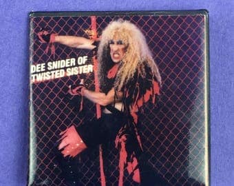 Dee Snider 8X10 Lithograph W Bio Twisted Sister 1985