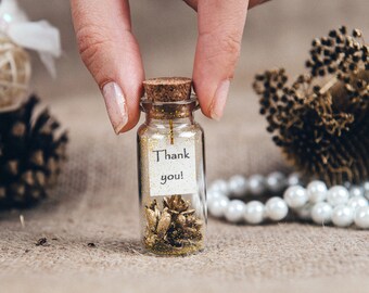 Gold Wedding Favors Thank You Bottle Winter Favor Personalized Guest Gift Gold Wedding Favors Thank You Bottle Winter Favor Personalized Guest Gift