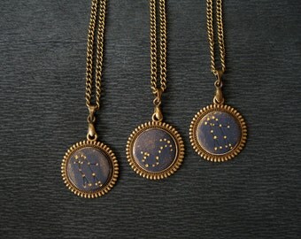 Personalized birthday gift Personalized jewelry for mom Personalized necklace for women Zodiac jewelry Constellation jewelry Space lovers