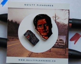 Agent Cooper Pin. Twin Peaks Pin.