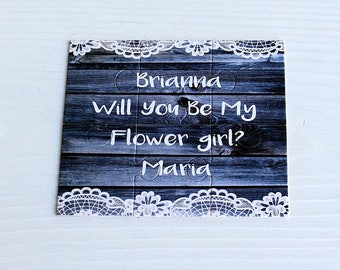 Will You Be my Flower girl Puzzle, Proposal Flower girl, Ask Flower Girl card, Will You Be our Flower girl puzzle invitation, Flower girl