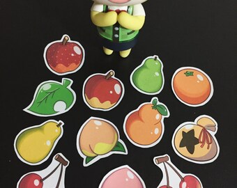 Animal Crossing New Leaf Fruit & More Sticker set