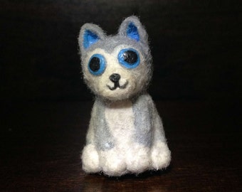 Adorable Polymer Clay Wolf Pup