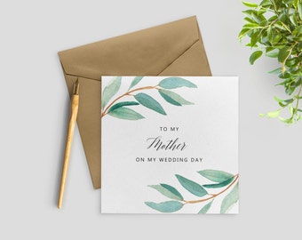Mother of the Bride Card, To My Mother in Law on My Wedding Day, To My Father In Law Gifts, SKU: WYB001