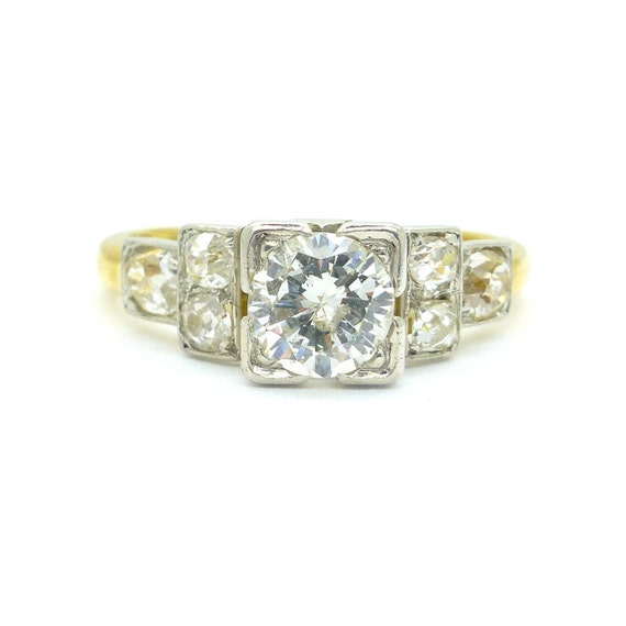 Antique Art Deco Diamond solitaire engagement ring c1930's