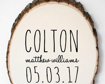 Personalized Baby Gift, Baby Announcement Sign, Birth Stat Woodland Nursery Decor, Newborn Photography Prop, Birth Announcement Wall Art